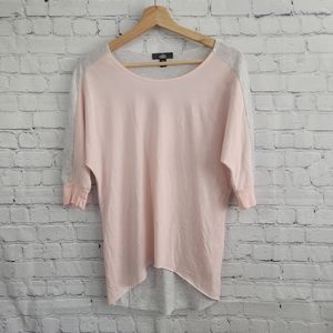 Alo Yoga Pink High Low Batwing Lightweight Athletic Shirt Top